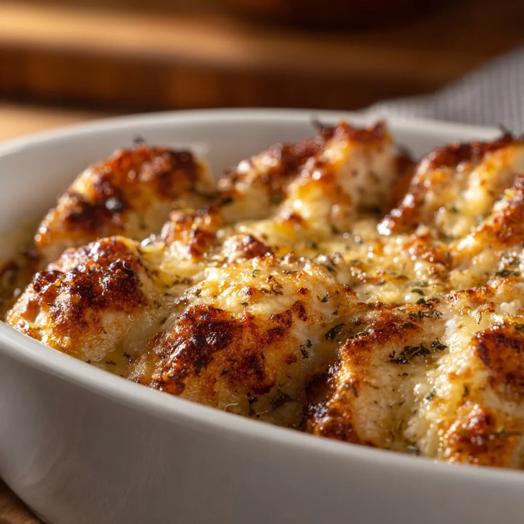 Baked Parmesan Chicken with Marinara and Mozzarella